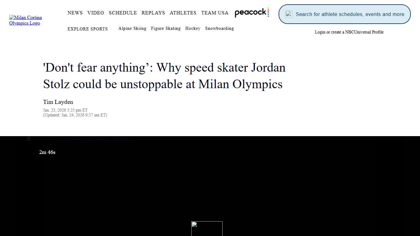 Why Jordan Stolz Could Be Unstoppable at 2026 Olympics NBC Olympics